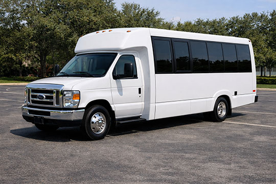 18-passenger minibus available for charter in Columbia, SC