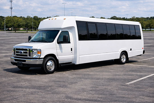 25-passenger minibus available for charter in Columbia, SC